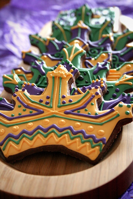 Crown Mardi Gras Cookies