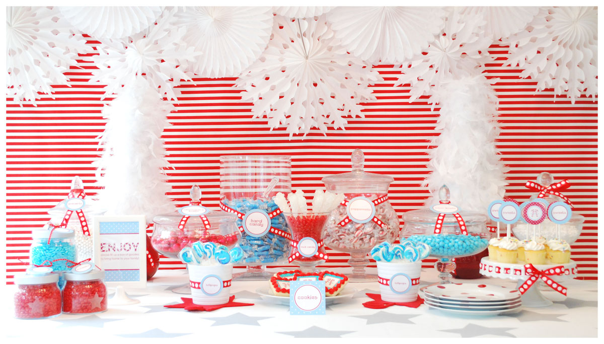 4th Of July Ideas & Inspiration- Fun 4th Of July Dessert Table!-  See More Ideas On B. Lovely Events