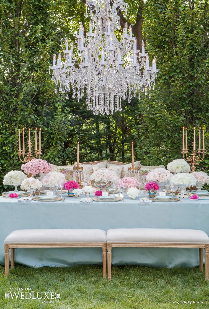 Gorgeous vintage french inspired tablescape