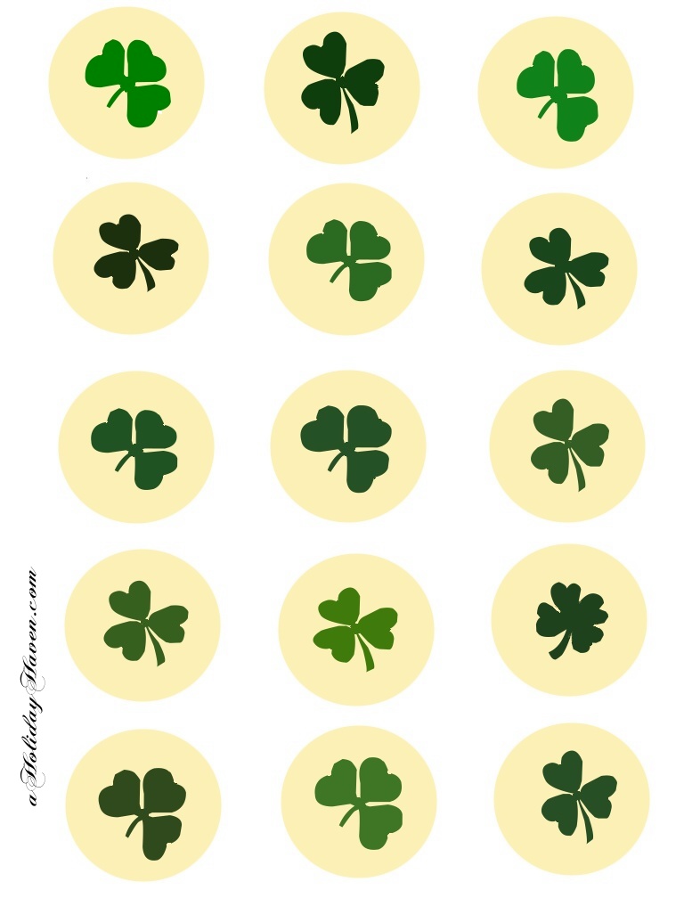 free printable st patricks day cupcake toppers