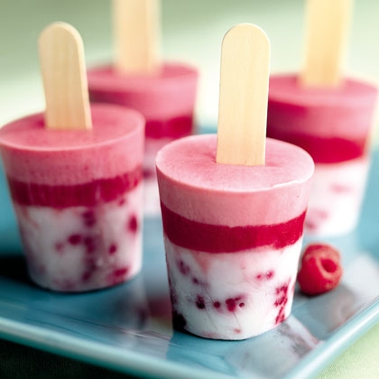 homemade raspberry creamsicles for 4th of July