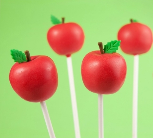 apple cake pops for Back to School Party